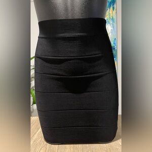 bebe Black Pencil Skirt, Size Small